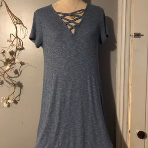 Love Fire Blue Dress Size Medium NWT